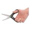 Westcott 7 in. Long 2.75 in. Cut Length KleenEarth Scissors - Straight Black Handle